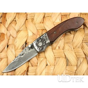 Original Pattern Steel II Folding Knife Camping Accessories with Wood Handle UDTEK01366